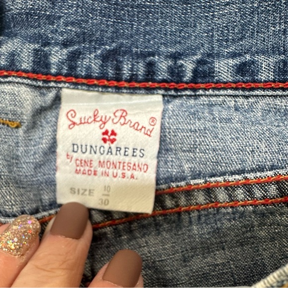 VTG Lucky Brand Sz 10 Peanut Pant Lower Rise Long Flare Women’s Jeans USA 90s - Picture 4 of 11